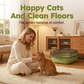 🛒Limitierte Aktion: 50 % Rabatt 😻Halbgeschlossene Katzentoilette aus Kunststoff mit Spritzschutz
