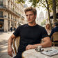 Klassisches Herren T-Shirt mit Rundhalsausschnitt