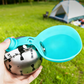 📢📢50 % Rabatt!!🥳 💧Tragbare Haustier‑Wasserflasche aus 304‑Edelstahl mit faltbarem Trinknapf