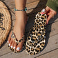🐆 50% RABATT! ✨🌊 Flip-Flops mit Leopardenmuster und Herzanhänger 💕