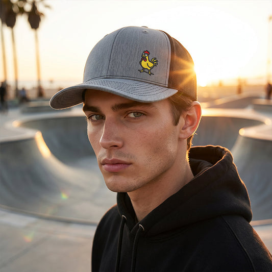 💐50% RABATT! Witzige Hühnchen-Stickerei Snapback-Cap – über 50.000 verkauft & trendiges Design 🧢🔥 【Nur noch begrenzt verfügbar】