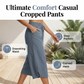 Schmeichelhafte Cropped-Hose mit hoher Taille