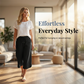 Schmeichelhafte Cropped-Hose mit hoher Taille