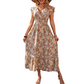👗 50% RABATT! 🌸 Blumenkleid mit Gummizug – V-Ausschnitt, locker & bequem – Leicht, luftig & perfekt für Sommer, Strand oder entspannte Tage ☀️