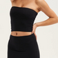 Weiches trägerloses Bandeau-Top in Unifarbe für Damen