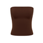 Weiches trägerloses Bandeau-Top in Unifarbe für Damen
