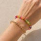Regenbogen Katzenauge Perlenschmuck – Halskette, Armband, Fußkette & Handyband