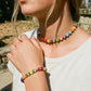 Regenbogen Katzenauge Perlenschmuck – Halskette, Armband, Fußkette & Handyband