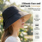 🏖️ Sommer-Sale 50% Rabatt 🏝️👒 🎀Damen-Sonnenhut mit Schleife und breiter Krempe – faltbar, 360°-Schutz🎁