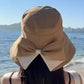 🏖️ Sommer-Sale 50% Rabatt 🏝️👒 🎀Damen-Sonnenhut mit Schleife und breiter Krempe – faltbar, 360°-Schutz🎁