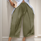 👖 LIMITIERTES ANGEBOT: 50% RABATT! ✨ Damen faltbare weit geschnittene Hosen – verkürzt, elastische Taille, 7 Farben 🍁