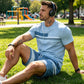 ⏰ 50 % RABATT – Nur für kurze Zeit 👕Herren-T-Shirt & Shorts 2-teiliges Set