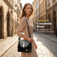 ✈️Versandkostenfrei👜 BEGRENZTE ZEIT 50% RABATT! ✨ Glänzende Krokodilmuster Damenhandtasche – Strukturiert, Goldene Beschläge, Geräumig & Schick 💼