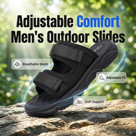 👞【 Limitiertes Angebot: 50 % Rabatt  】✌️ Verstellbare Riemchen-Sandalen für Herren – individuell anpassbar für perfekten Halt
