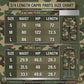 Unisex-Cargoshorts mit weitem Bein und Camouflage-Muster