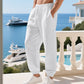 👖 🌾 Herren Freizeithose aus Leinen-Mix mit Kordelzug – Bequem, leicht & perfekt für Sommer und Alltag ✨