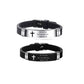 Armband mit inspirierendem Bibelvers und Kreuzmotiv