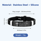 Armband mit inspirierendem Bibelvers und Kreuzmotiv