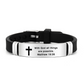 Armband mit inspirierendem Bibelvers und Kreuzmotiv