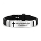 Armband mit inspirierendem Bibelvers und Kreuzmotiv