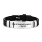 Armband mit inspirierendem Bibelvers und Kreuzmotiv