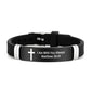 Armband mit inspirierendem Bibelvers und Kreuzmotiv