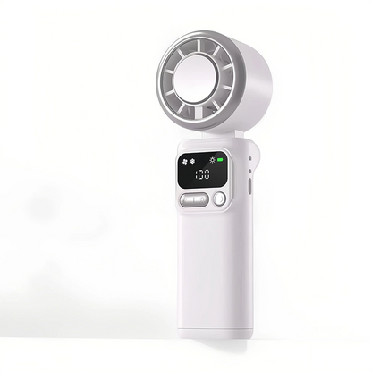 Handventilator mit 199 Geschwindigkeitsstufen und digitalem Display