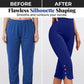 Bequeme Damen-Stretch-Caprihose mit Bauchweg-Effekt