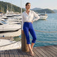 Bequeme Damen-Stretch-Caprihose mit Bauchweg-Effekt