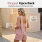 Damen stilvolles Set: Trägerloses Oberteil und Shorts