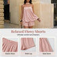 Damen stilvolles Set: Trägerloses Oberteil und Shorts