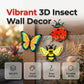 🐝 LIMITIERTE AKTION: 50 % RABATT! ✨ 3D-Insekten-Wanddekoration – Biene, Schmetterling, Marienkäfer, wetterbeständig