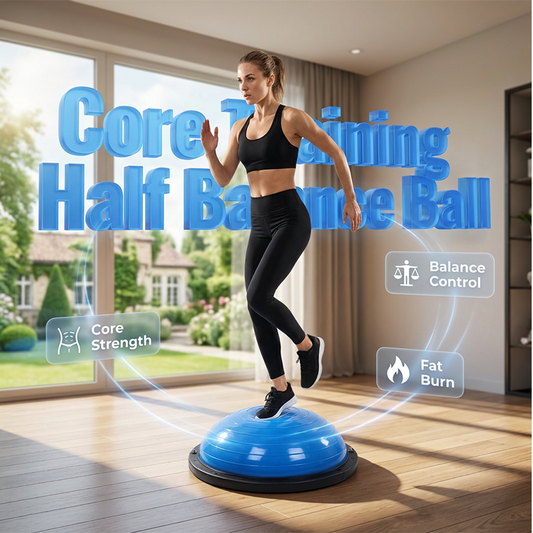 📢📢50 % RABATT !! ⏰Halber Balanceball-Trainer mit Widerstandsband