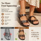 Flache Sommersandalen für Damen mit Doppelschnalle