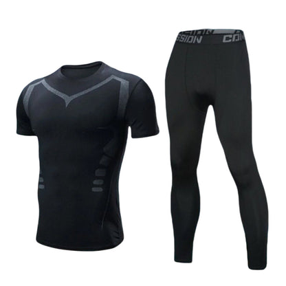 🏃‍♂️ 2-teiliges Kompressions-Set für Herren – schnell trocknend, atmungsaktiv & perfekt für Sport, Training & Alltag 💪