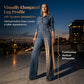 🌸 50% RABATT JETZT! 🌸Damen Schickes Knopfdetail Denim-Set