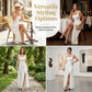 🏆LETZTER TAG 50% RABATT🔥Damen Ärmelloses Maxikleid mit eckigem Ausschnitt und Schlitz
