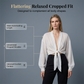 🧥 ZEITLICH BEGRENZT 50% RABATT! 💥 Damen Leichter Chiffon Vorne-Knoten Cardigan – Ballonärmel, Transparent, Layering ✨