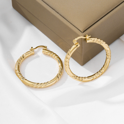 🔔50% Rabatt!✨Elegante gedrehte Creolen, modische Damenohrringe für Alltag sowie Feierlichkeiten 💛