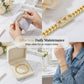 📿 ZEITLICH BEGRENZT 50% RABATT! 💥 Damen Goldton Zirkonia Kettenarmband – Kubanische Glieder, Zirkon-Akzente, Faltschließe ✨