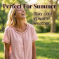 👚50% RABATT JETZT HALBER PREIS🌼🔥 Lässiges Boho-Ausschnitt-Oberteil für Damen ☁️