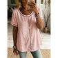 👚50% RABATT JETZT HALBER PREIS🌼🔥 Lässiges Boho-Ausschnitt-Oberteil für Damen ☁️