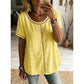 👚50% RABATT JETZT HALBER PREIS🌼🔥 Lässiges Boho-Ausschnitt-Oberteil für Damen ☁️