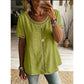 👚50% RABATT JETZT HALBER PREIS🌼🔥 Lässiges Boho-Ausschnitt-Oberteil für Damen ☁️