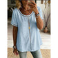 👚50% RABATT JETZT HALBER PREIS🌼🔥 Lässiges Boho-Ausschnitt-Oberteil für Damen ☁️