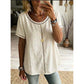 👚50% RABATT JETZT HALBER PREIS🌼🔥 Lässiges Boho-Ausschnitt-Oberteil für Damen ☁️