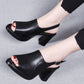 👡 50% RABATT! ✨ Stilvolle & bequeme hochhackige Ledersandalen für Frauen – Verstellbare Riemen & gepolsterte Sohle – Perfekt für Partys, Büro oder elegante Sommerabende – Look und Komfort in einem 🌸