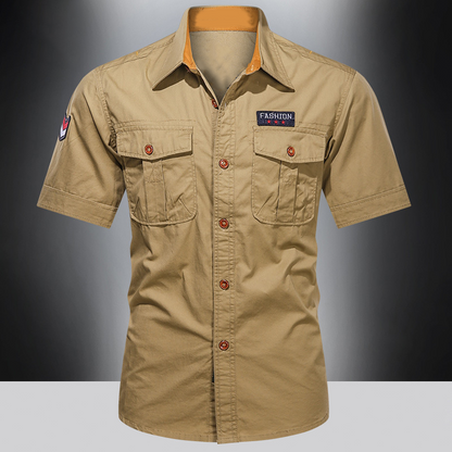 Herren Kurzarm-Freizeithemd Classic Fit