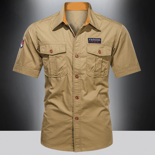 Herren Kurzarm-Freizeithemd Classic Fit