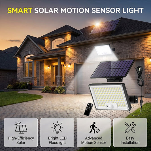 💡 JETZT 50% RABATT! ☀️ Outdoor Solar Sicherheitsleuchte – Bewegungssensor & 3 Modi – Wasserdicht, automatisches Ein/Ausschalten – perfekt für Garten, Einfahrt oder Garage – kein Kabel nötig 🌙🔦